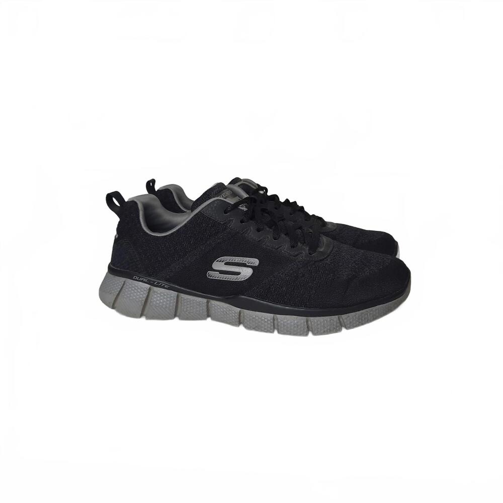 Skechers Men's Equalizer 2.0 Black Running Sneakers Size 9.5‎